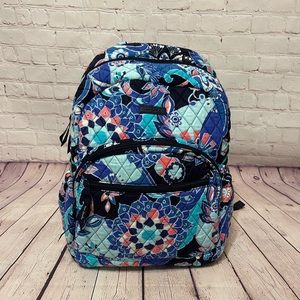 Vera Bradley Medium Backpack Louts Flower Swirl